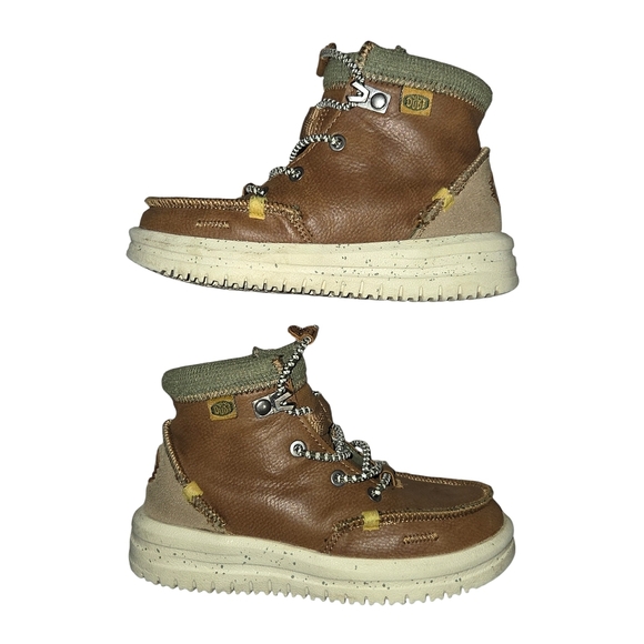 Hey Dude Youth Bradley Leather Walnut - Picture 2 of 3